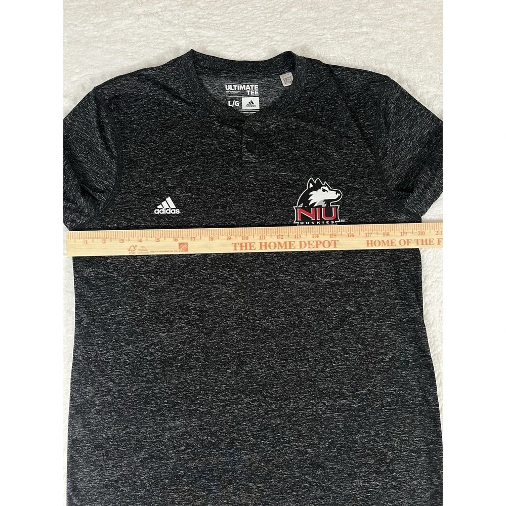 Adidas‎ Northern Illinois University NIU Huskies Henley L/S T Shirt Men's L